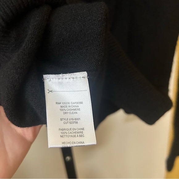 Equipment Femme 100% Cashmere Sloane Crew Neck Sweater Pullover Black $268 Sz XS - Picture 6 of 6